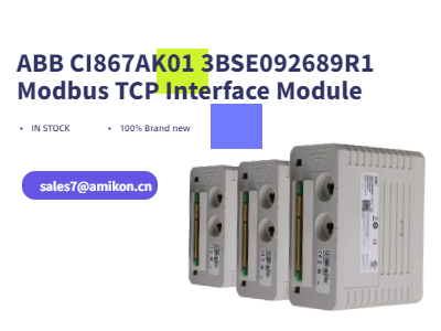 ABB CI867AK01 3BSE092689R1 | Modbus TCP Interface Module